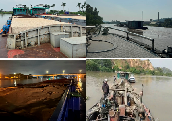 Phòng Cảnh sát đường thủy: Xử lý 07 vụ việc về các phương tiện vận chuyển hơn 4.000 m3 cát không có giấy tờ hợp pháp